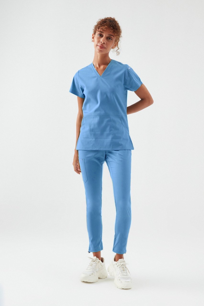 B O S T O N- Gök Mavi Kadın Üniforma Takım