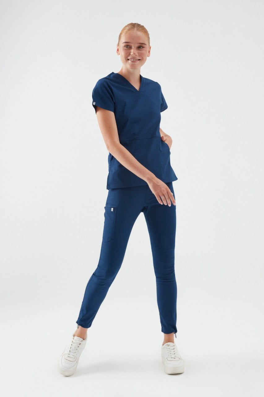 B O S T O N- Petrol Lacivert Kadın Üniforma Takım