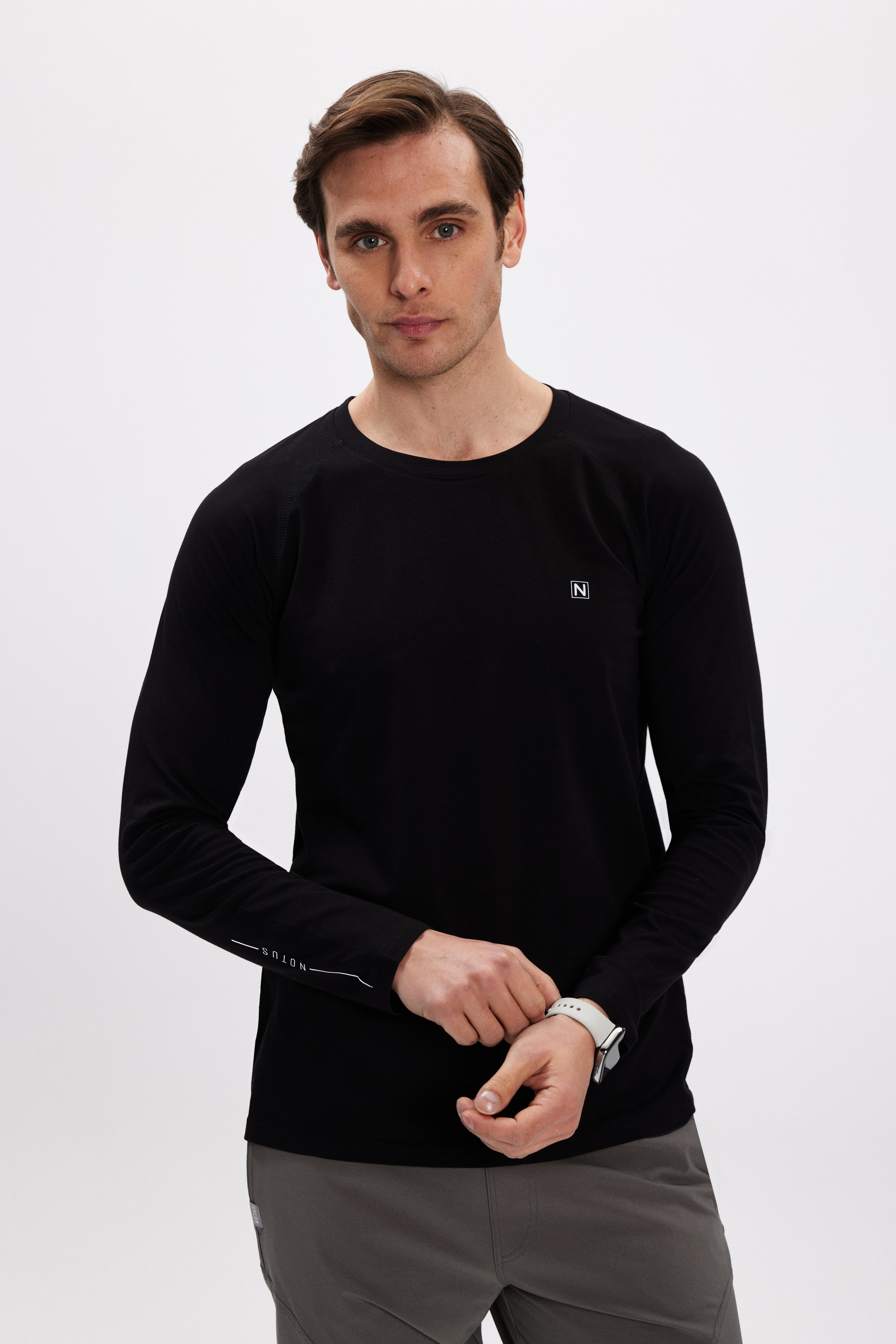 Erkek Siyah Uzun Kollu Body