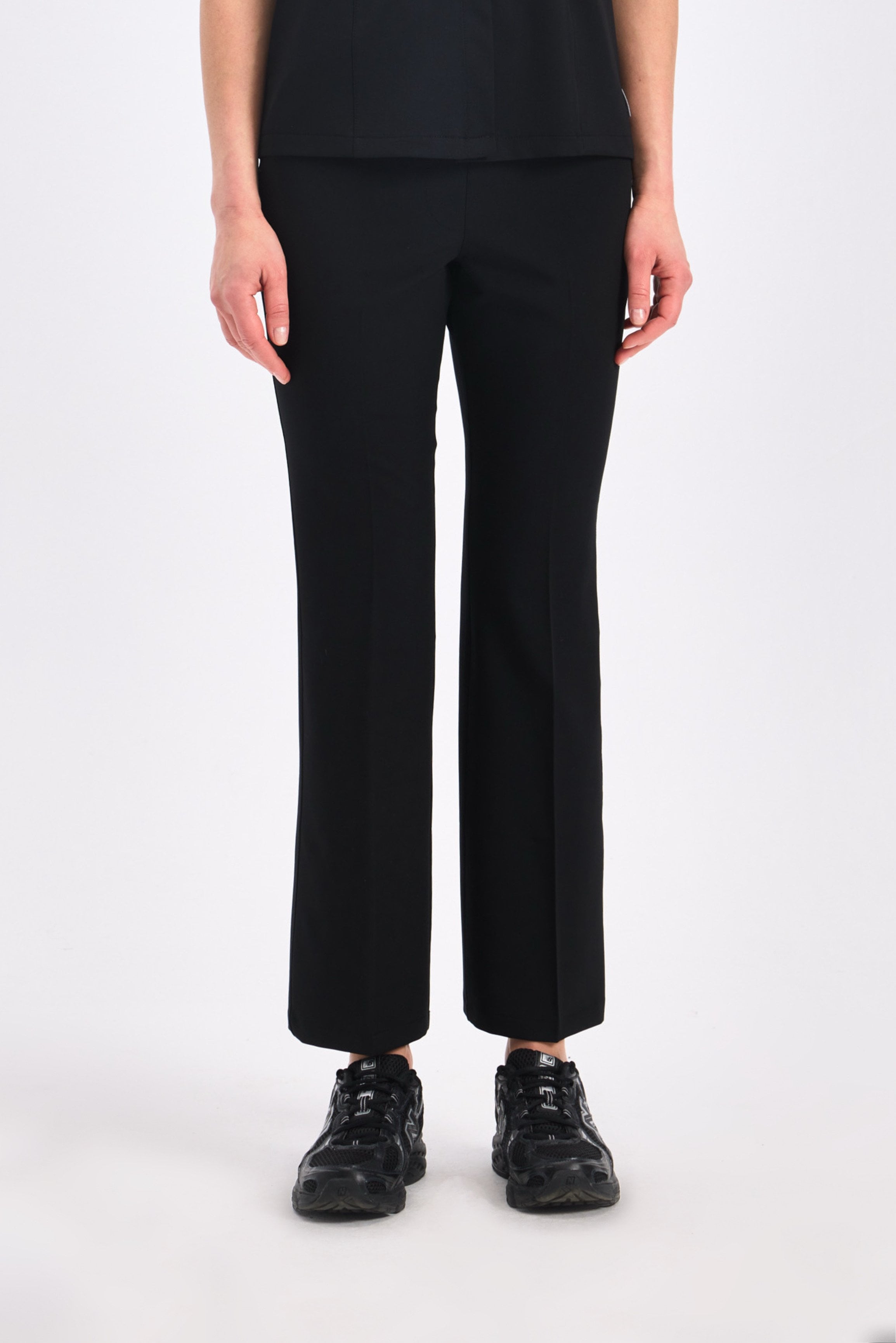 Siyah İspanyol Paça Kadın Üniforma Alt