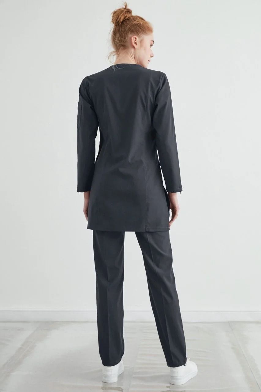 M A R R A K E S H- Antrasit Kadın Tesettür Üniforma Takım