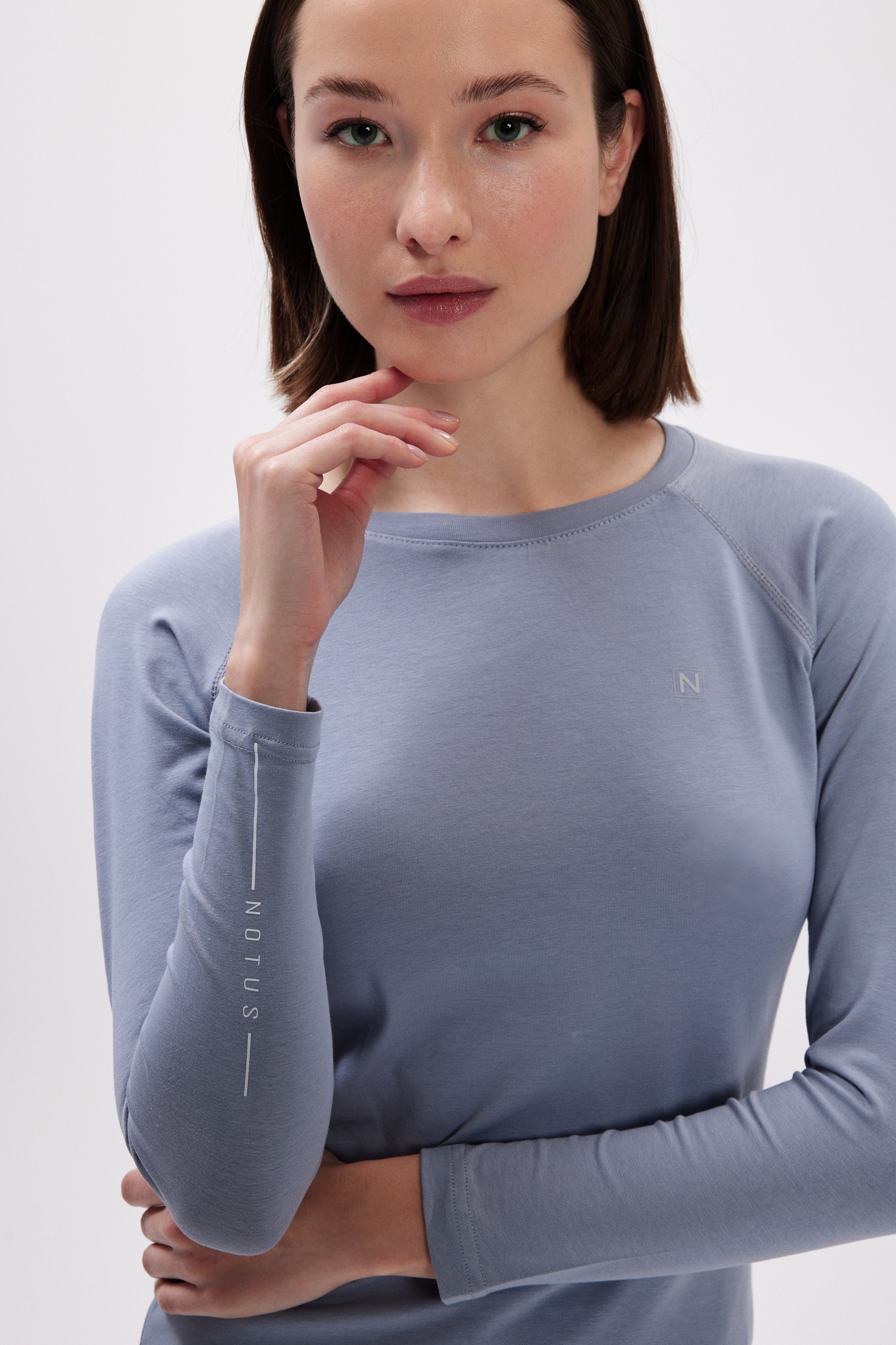 Kadın Taş Gri Uzun Kollu Body