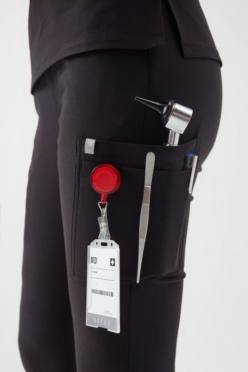 R E G E N T - Siyah Jogger Kadın Üniforma Alt