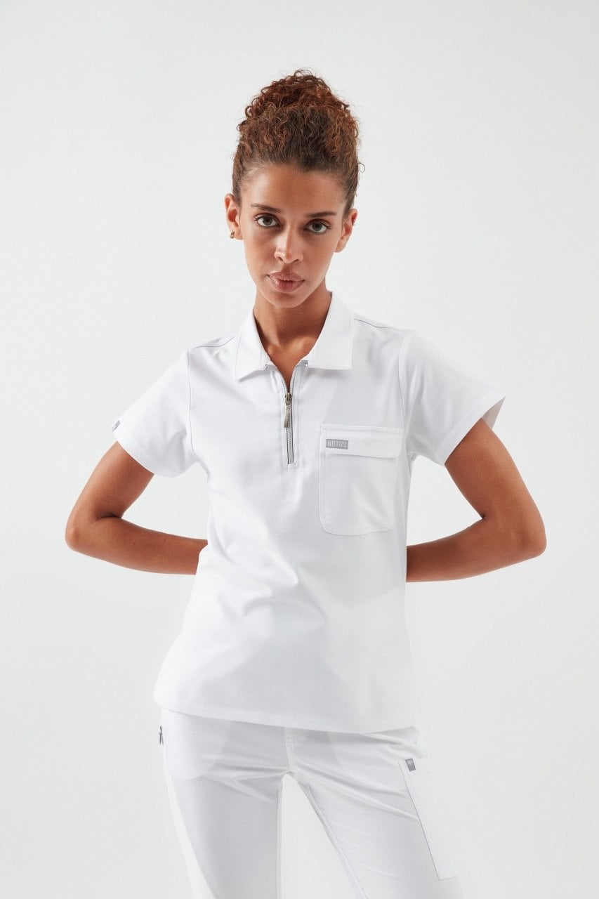 C U L L I N A N - Beyaz Kadın Üniforma Üst