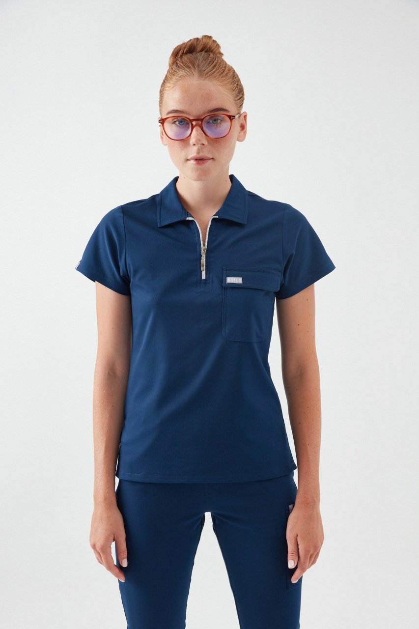 C U L L I N A N - Petrol Lacivert Kadın Üniforma Üst