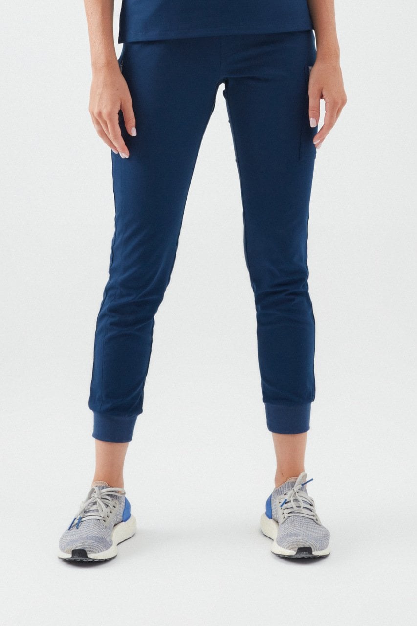 R E G E N T - Petrol Lacivert Jogger Kadın Üniforma Alt