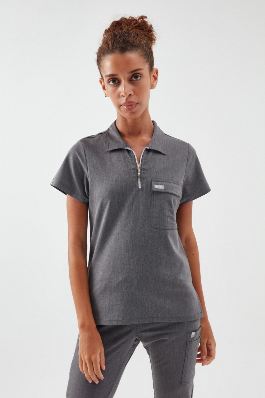 C U L L I N A N - Meteor Gri Kadın Üniforma Üst