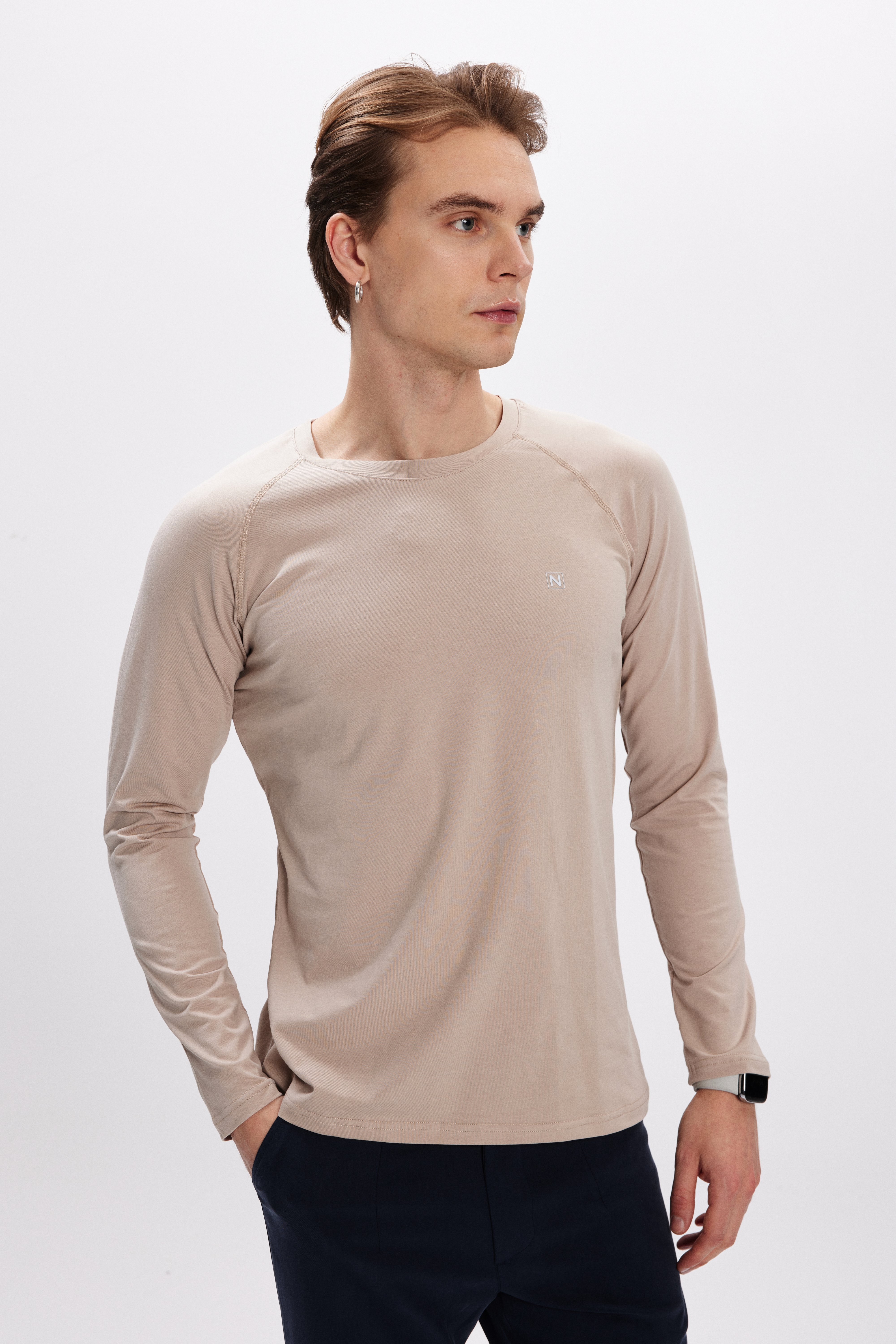 Erkek Vizon Uzun Kollu Body