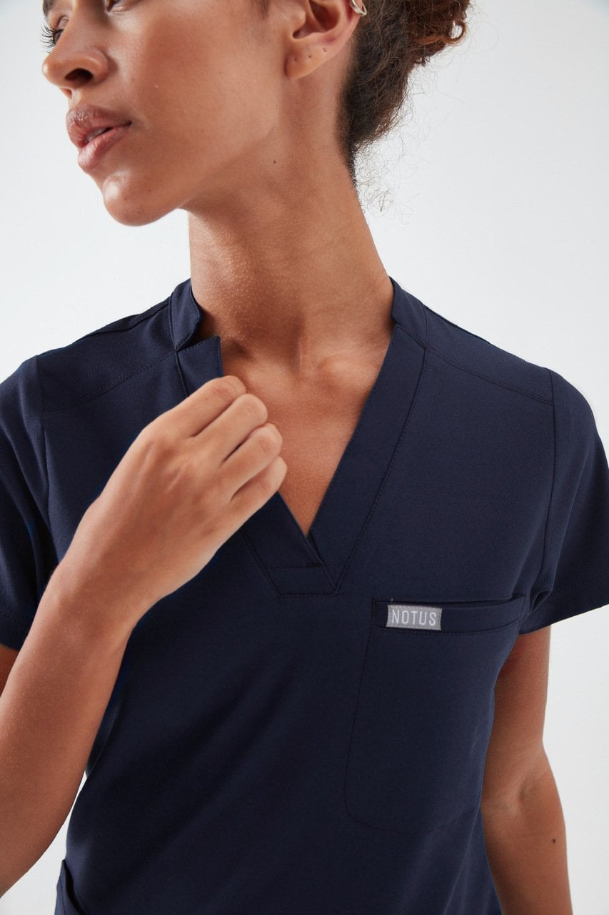 S A N C Y - Lacivert Kadın Üniforma Üst