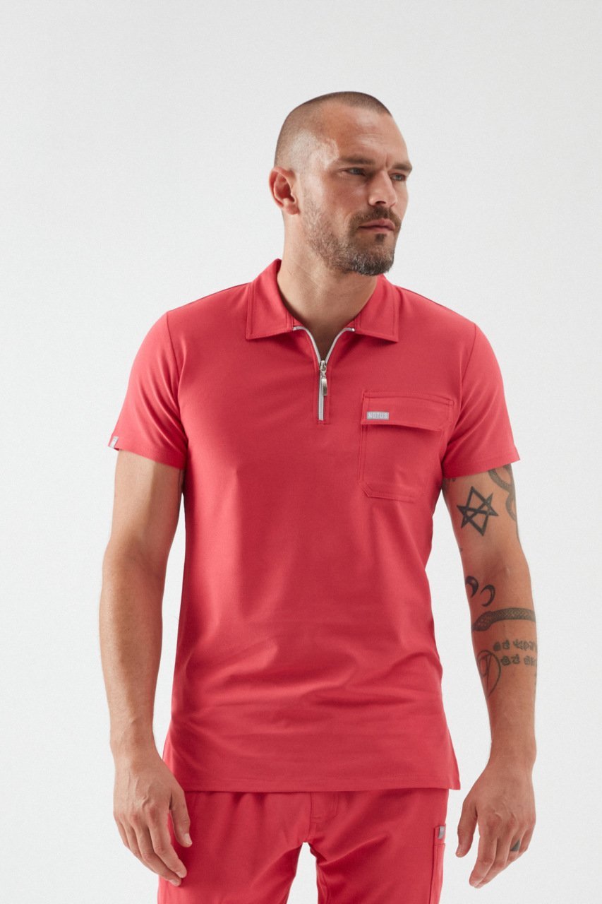 C U L L I N A N - Nar Çiçeği Polo Yaka Erkek Üniforma Üst