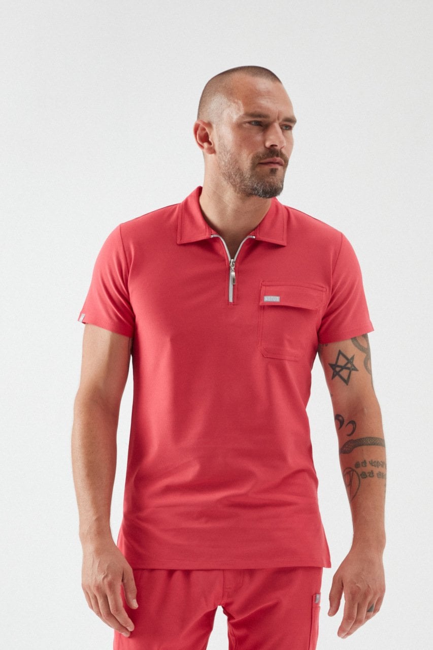 C U L L I N A N - Nar Çiçeği Polo Yaka Erkek Üniforma Üst