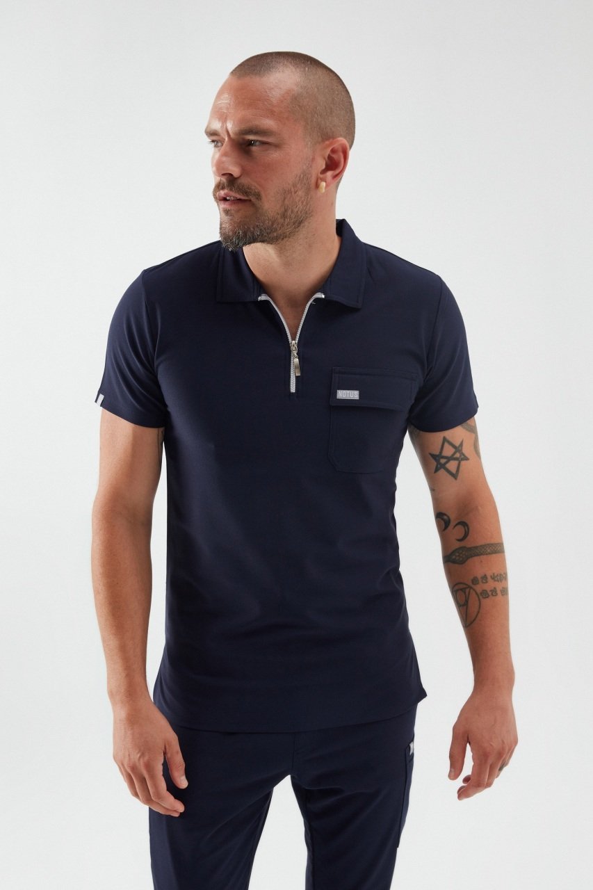 C U L L I N A N - Lacivert Polo Yaka Erkek Üniforma Üst