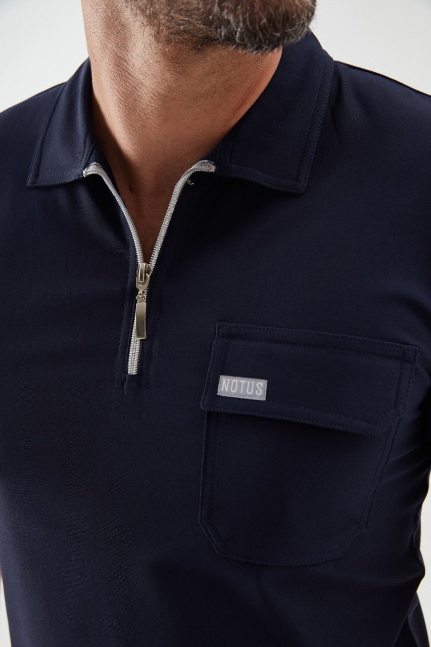 C U L L I N A N - Lacivert Polo Yaka Erkek Üniforma Üst