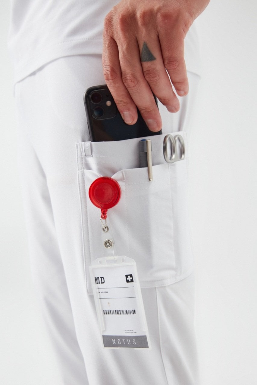 R E G E N T - Beyaz Jogger Erkek Üniforma Alt