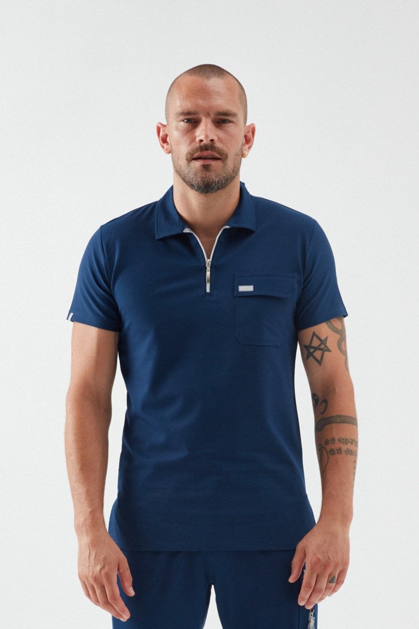 C U L L I N A N - Petrol Laciverti Polo Yaka Erkek Üniforma Üst