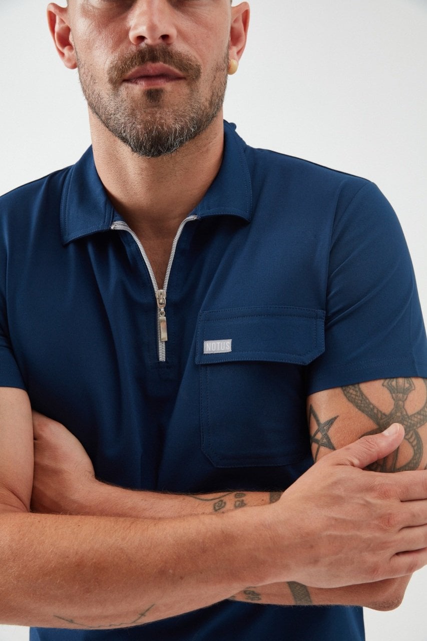 C U L L I N A N - Petrol Laciverti Polo Yaka Erkek Üniforma Üst