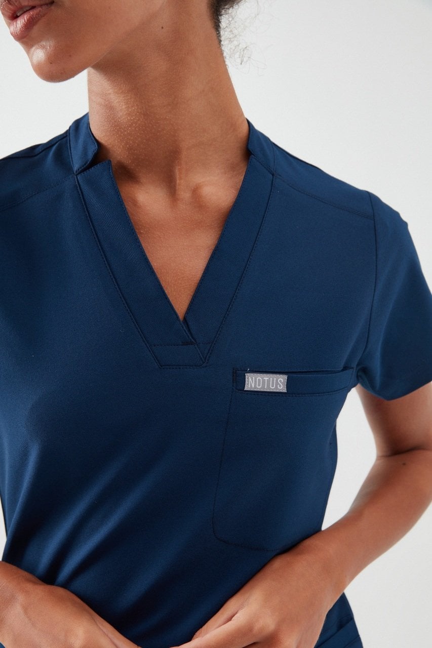 S A N C Y - Petrol Lacivert Kadın Üniforma Üst