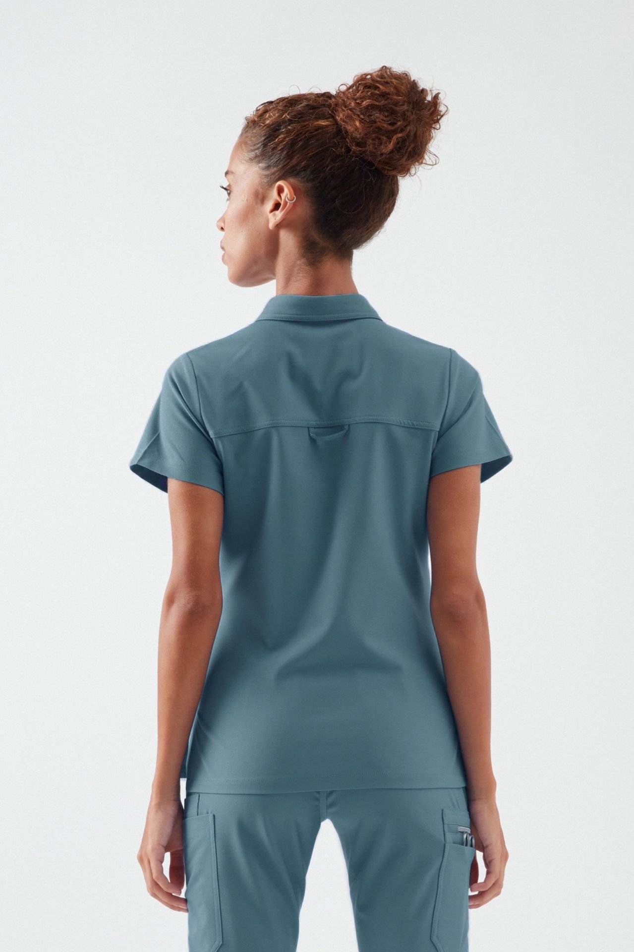 C U L L I N A N - Petrol Yeşili Kadın Üniforma Üst