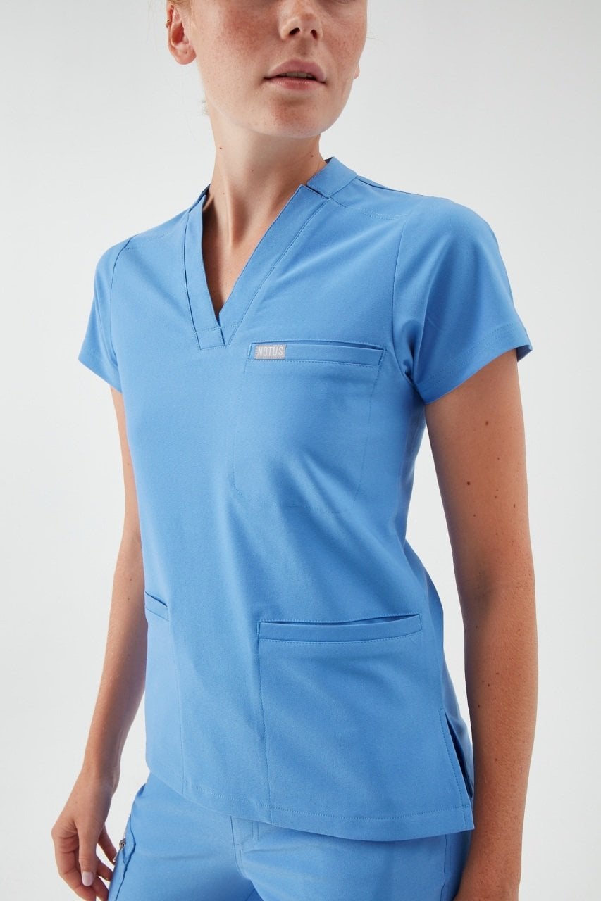 S A N C Y - Arktik Mavi Kadın Üniforma Üst