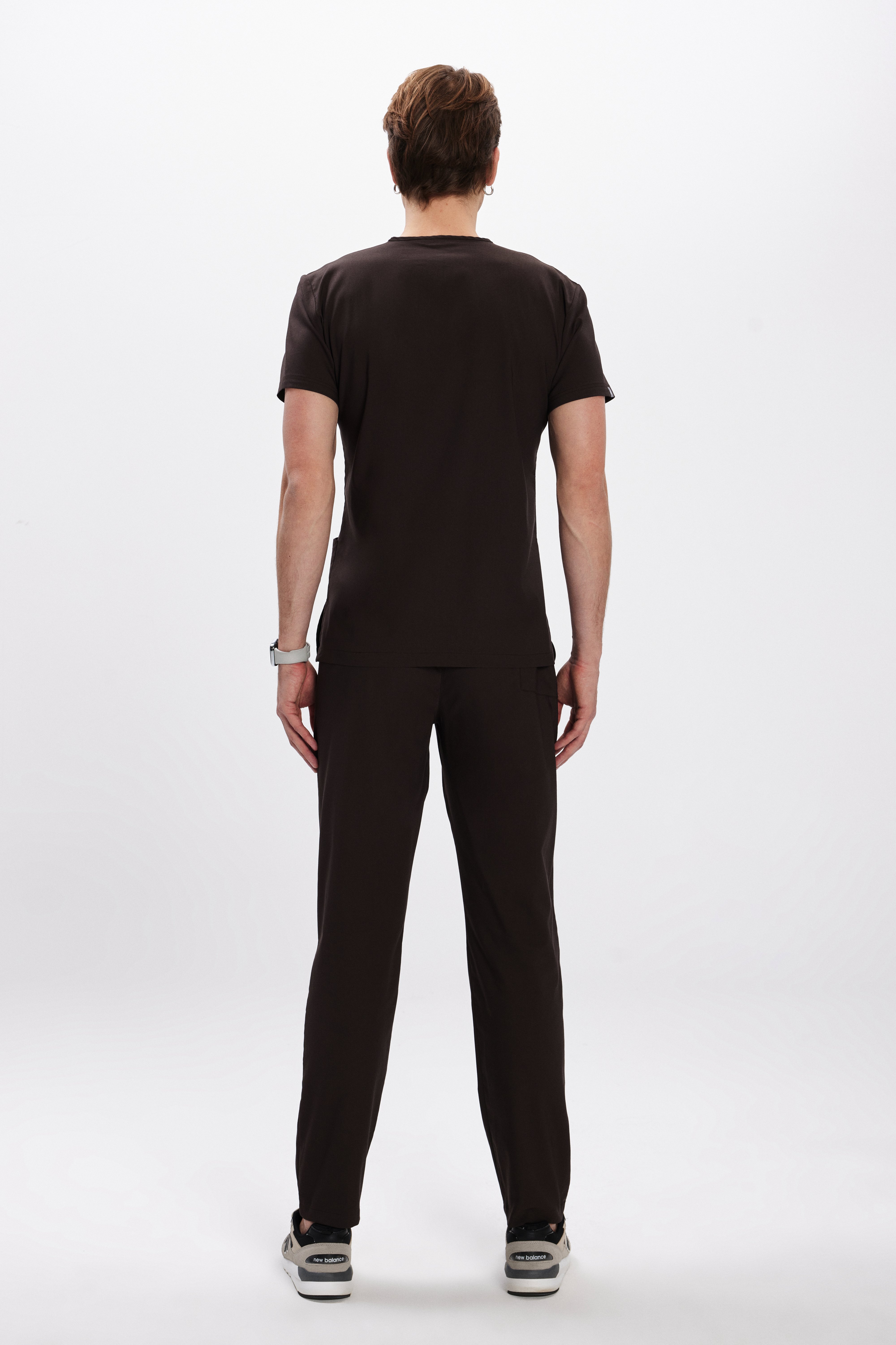 Kahverengi Likralı Klasik Erkek Üniforma Takım