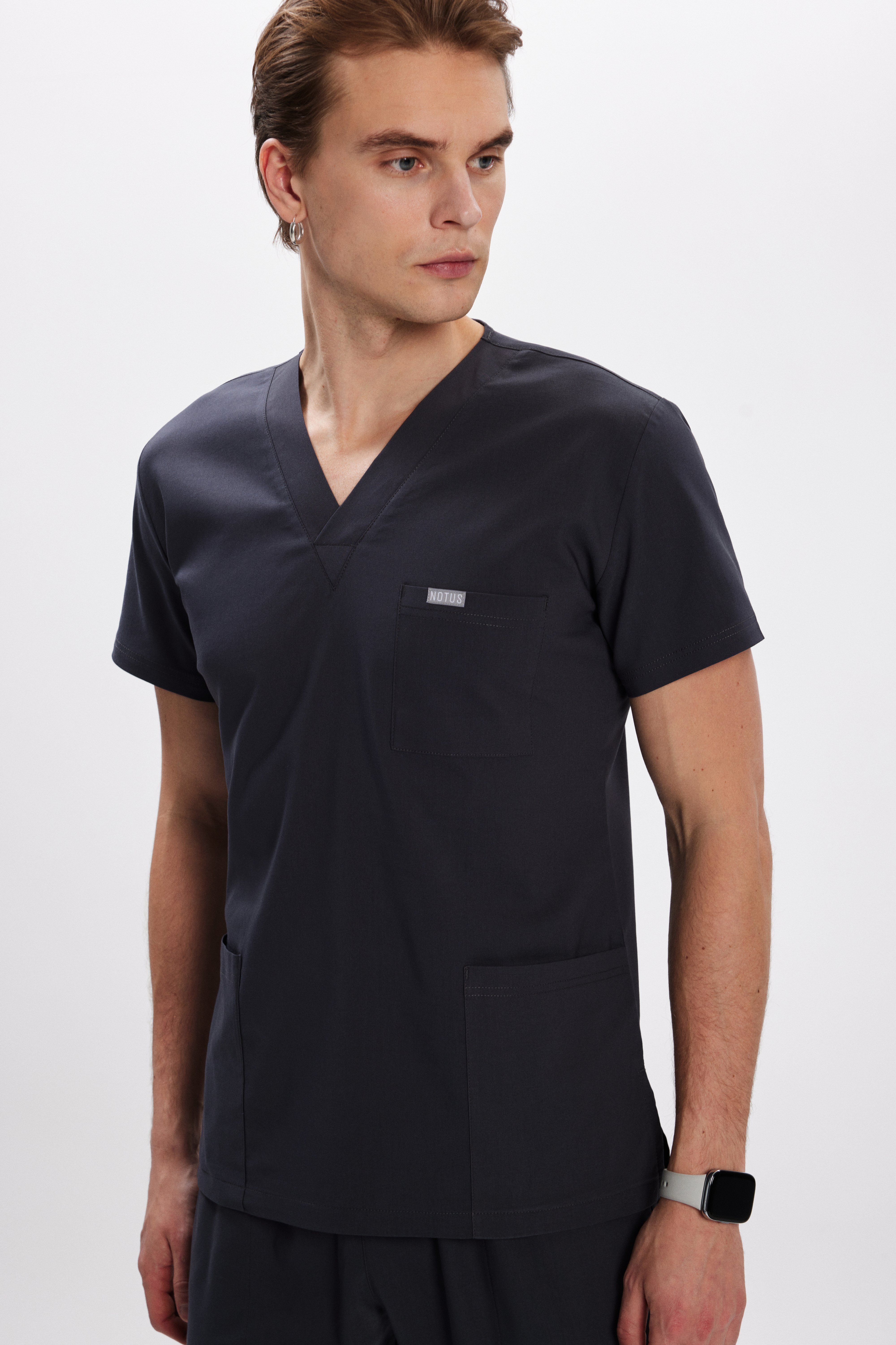 Antrasit Likralı Klasik Erkek Üniforma Takım